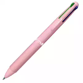 Penna a sfera 4 Multi Pastel punta 1,00mm 4 colori baby pink 