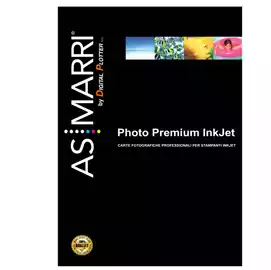 Carta fotografica per inkjet A4 265gr 10 fogli effetto lucido bianco  