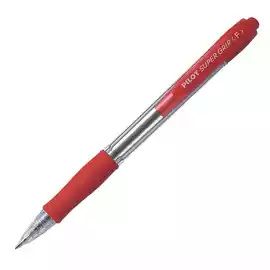 Penna sfera a scatto Super Grip punta fine 0,7mm rosso 