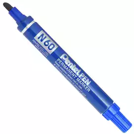 Marcatore permanente N60 punta scalpello blu 