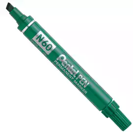 Marcatore permanente N60 punta scalpello verde 