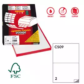 Etichette adesive C 509 in carta permanenti 210x148,5mm 2 et fg 100...
