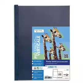 Portalistini personalizzabile Uno TI 30x42cm (libro) 24 buste blu  