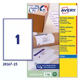 Etichette adesive J8167 in carta angoli arrotondati inkjet permanenti...