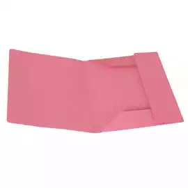 Cartelline 3 lembi senza stampa cartoncino Manilla 200gr 25x33cm rosa...