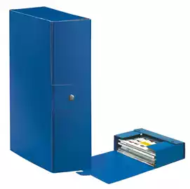 Scatola progetto Eurobox dorso 10cm 25x35cm blu 