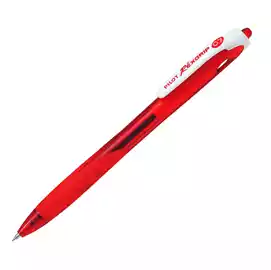 Penna a sfera a scatto Rexgrip Begreen punta 0,7mm rosso 
