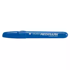 Marcatore permanente Redimark punta a scalpello  6,5mm blu 