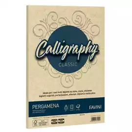 Carta Calligraphy Pergamena A4 90gr crema 05  conf. 50 fogli