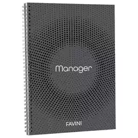 Blocco Spiral Manager 4 fori microperforato 23x29,7cm 10mm 80gr 90...
