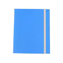 Cartella con elastico fibrone 3 lembi 27x37cm blu Cartotecnica del 