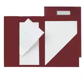 Portablocco con tasche Compla 71 rosso 23x33cm  