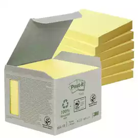 Blocco   Notes Green 654 1B 76x76mm giallo 100 fogli riciclabile 100  