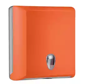 Dispenser asciugamani piegati Soft Touch 29x10,5x30,5cm arancio  
