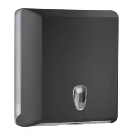 Dispenser asciugamani piegati Soft Touch 29x10,5x30,5cm nero  