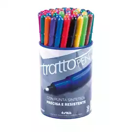 Pennarello fineliner  Pen  0,5mm colori assortiti  barattolo 50 pezzi