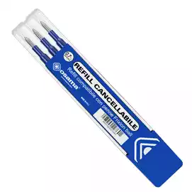 Refill per penne gel cancellabili punta 0,7mm blu  conf. 3 pezzi