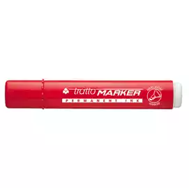 Marcatore permanente Marker punta a scalpello  6,50mm rosso 