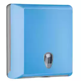 Dispenser asciugamani piegati Soft Touch 29x10,5x30,5cm azzurro  