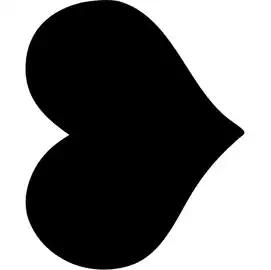Lavagna da parete Silhouette 29,5x35,8cm forma cuore nero 