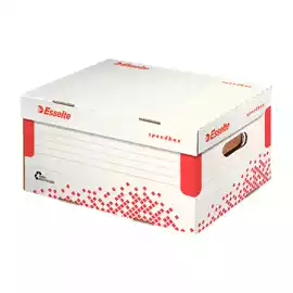 Scatola container Speedbox Small 25,2x35,5cm dorso 19,3cm bianco e...