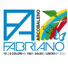 Album Arcobaleno 24x33cm 10 fogli 140gr 5 colori 