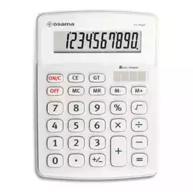 Calcolatrice da tavolo OS 502 10 cifre bianco 