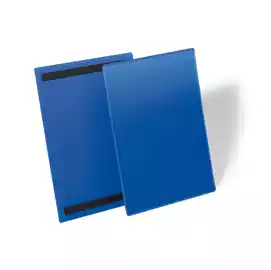 Buste identificative magnetiche A4 verticale blu  conf. 50 pezzi