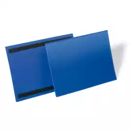 Buste identificative magnetiche A4 orizzontale blu  conf. 50 pezzi