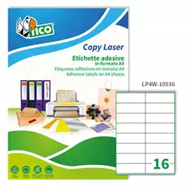 Etichette adesive LP4W in carta con margini laser permanenti 105x36mm...