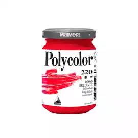 Colore vinilico Polycolor 140ml rosso brillante 