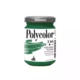 Colore vinilico Polycolor 140ml verde ossido di cromo 
