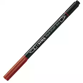 Pennarello Aqua Brush Duo punte 2 4mm rosso indiano 