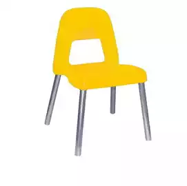 Sedia per bambini Piuma H 31cm giallo 