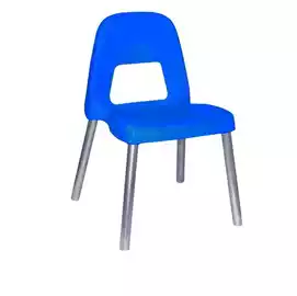 Sedia per bambini Piuma H 31cm blu 