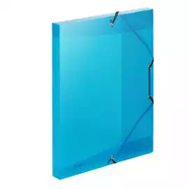 Cartella 3L con elastico Lumina 24x32cm blu D 2,5 