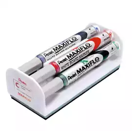 Marcatori Maxiflo + cancellino punta conica 4mm colori assortiti  set...