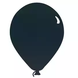 Lavagna da parete Silhouette 39,6x29cm forma palloncino nero 