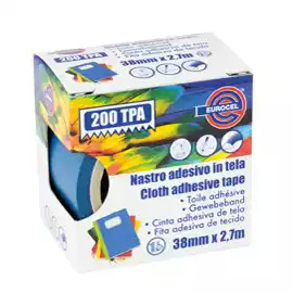 Nastro adesivo telato TPA 200 3,8cmx2,7 m blu 