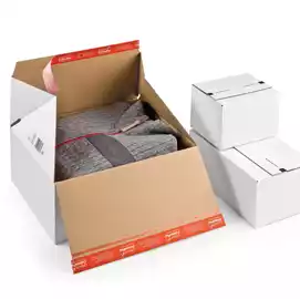 Scatola e commerce per spedizioni 38,9x32,4x32cm cartone bianco 