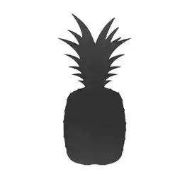 Lavagna da parete Silhouette forma ananas 49,3x23,6cm nero 