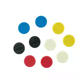 Magneti diametro 1,3cm colori assortiti  conf. 10 pezzi