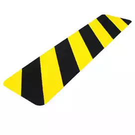 Striscia segnaletica da terra 61x15cm giallo nero 