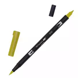 Pennarello Dual Brush N076 green ochre 