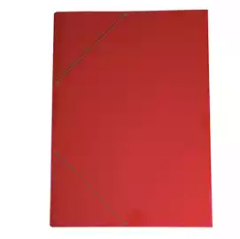 Cartella con elastico 71LD cartoncino plast. 70x100cm rosso  