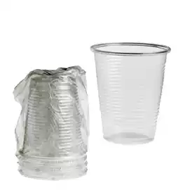 Bicchieri PLA 200ml trasparente  conf. 400 pezzi