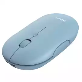 Mouse Puck ultrasottile wireless ricaricabile azzurro 
