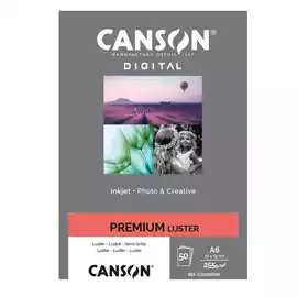 Carta Inkjet Premium 10x15cm 255gr 50 fogli lucida 