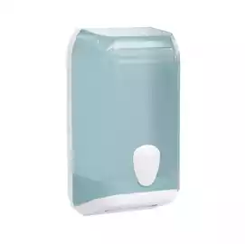 Dispenser carta igienica interfogliata 307x133x158mm bianco azzurro Re