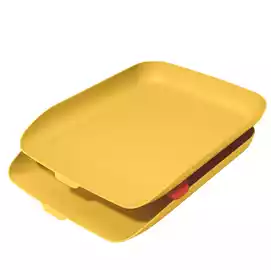 Kit doppia vaschetta portacorrispondenza Cosy giallo 